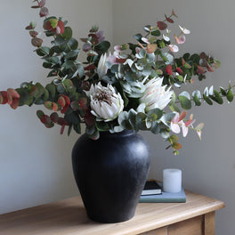 Blush Eucalyptus and Protea Bouquet