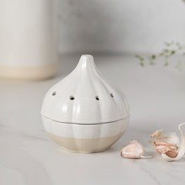 Stoneware Garlic Storage Pot