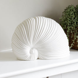 Large White Shell Ornament