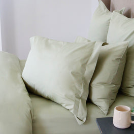 Sage Green Organic Cotton Pillowcase