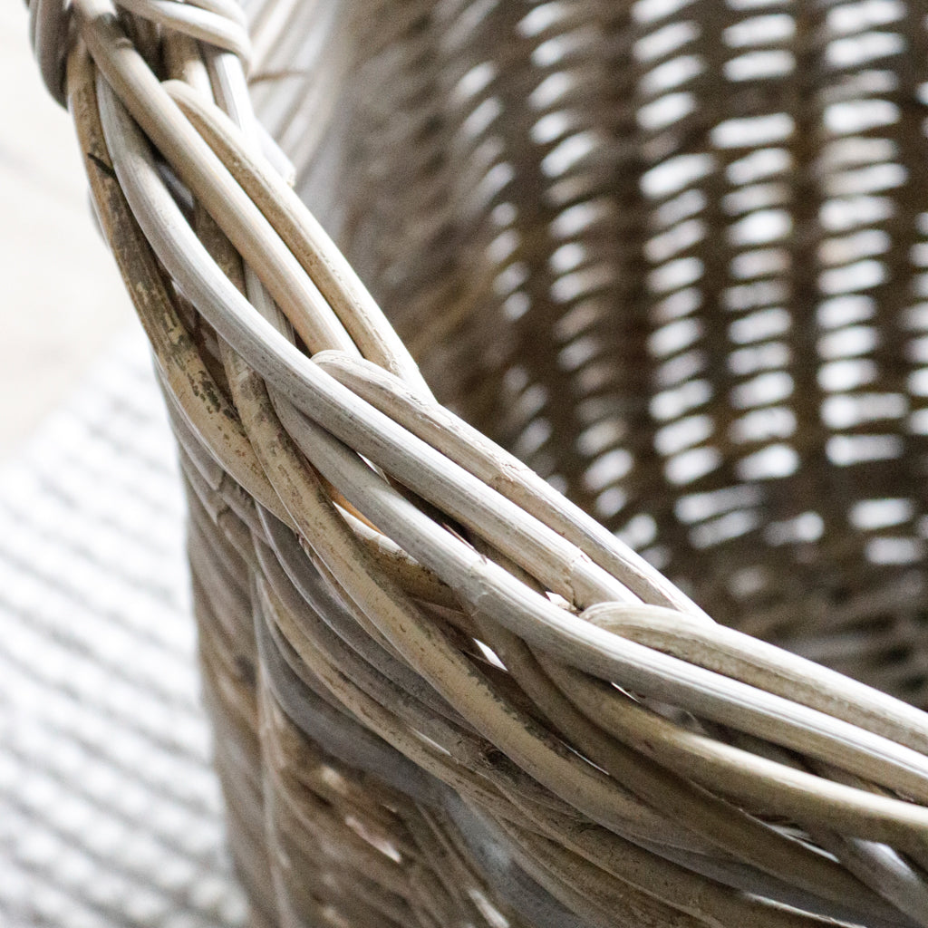 Round Rattan Storage Basket For Logs Marquis & Dawe