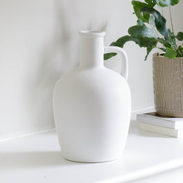 White Jug Vase